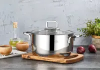 FALEZ VENTO 22 CM ÇELİK DERİN TENCERE 4,4 LT