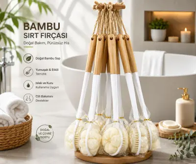 Bambu sırt fırçası 